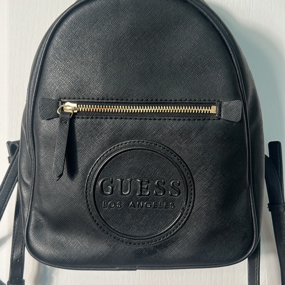 GUESS THORNTON BLACK MINI BACKPACK - Picture 4 of 7